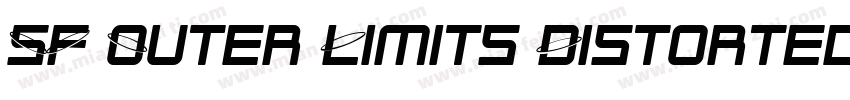 SF Outer Limits Distorted字体转换